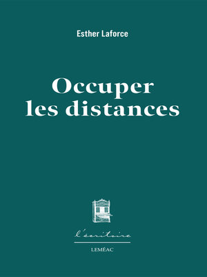 cover image of Occuper les distances